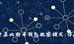 如何开启比特币钱包观察